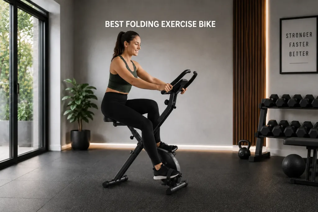 Best Folding Exercise Bike in a home gym