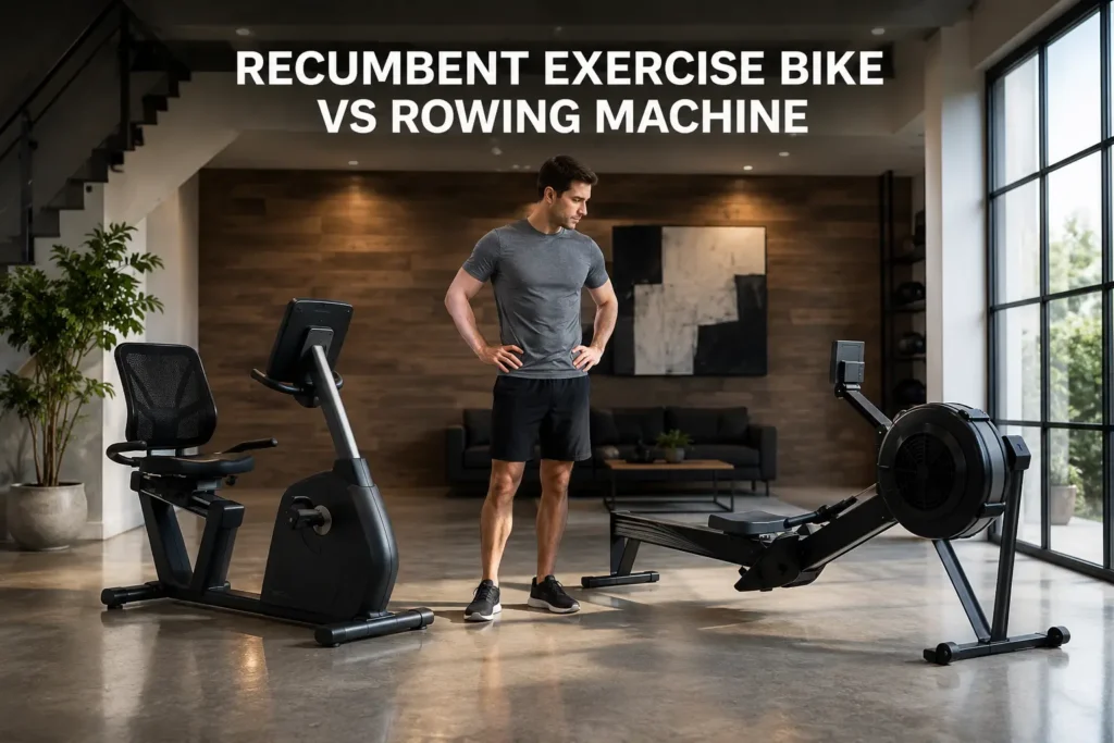 Recumbent Exercise Bike vs Rowing Machine