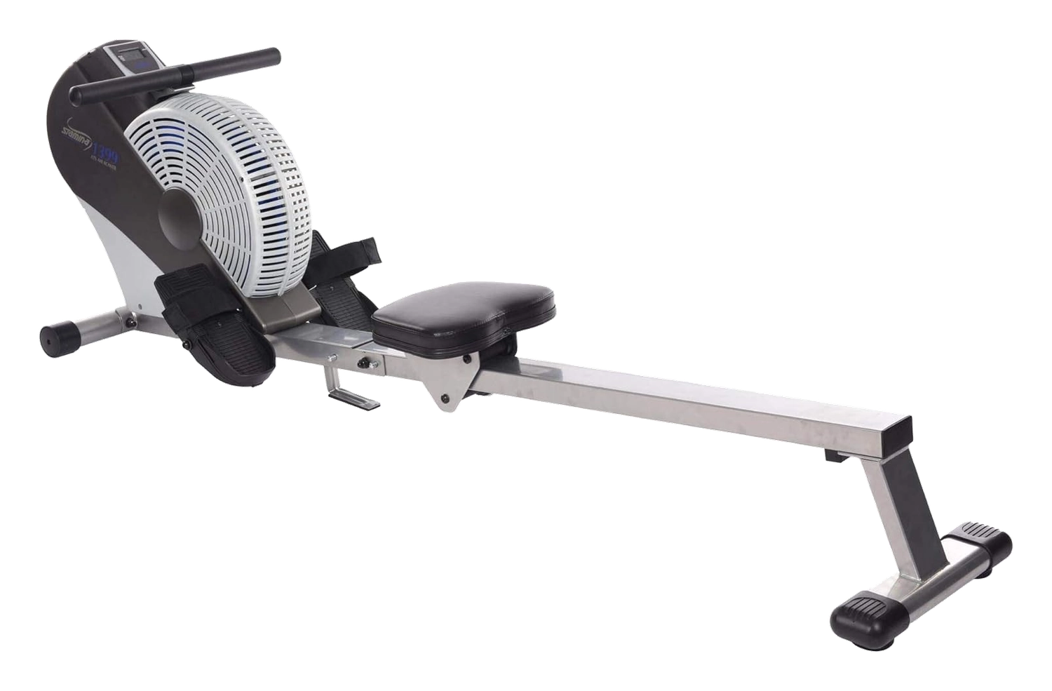 Stamina ATS air rowing machine with mesh flywheel fan and padded seat