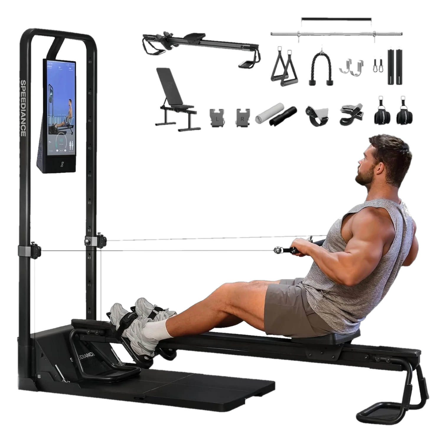 Speediance Gym Monster 2 smart home gym with cable pulley system and workout accessories