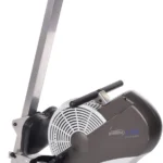 Stamina ATS Air Rower folded for storage, studio shot