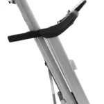 Spirit XT385 treadmill folded upright for storage
