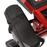 Close-up of the Stamina X Air Rower foot pedal, strap and LCD console