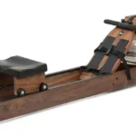 B01N4JL4Q0 rowing machine - three-quarter angle showing console and footplate