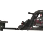Sunny Obsidian Surge water rower, clean side profile studio shot