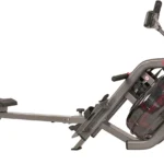 Sunny AquaStrive water rower, clean side profile studio shot showing hydro blades