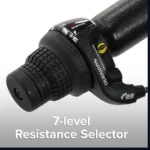 B089KTLNCL rowing machine - 7-level resistance selector close-up