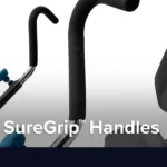 Teeter FreeStep LT3 SureGrip padded handle close-up