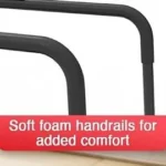 Redliro treadmill handrail close-up showing soft foam rail