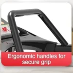 Redliro treadmill handrail close-up showing ergonomic corner grip