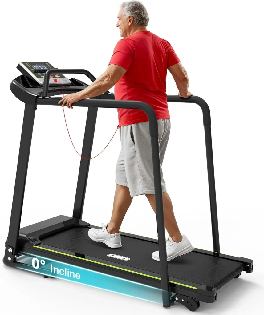 Redliro Walking Treadmill for Seniors (long handrails)