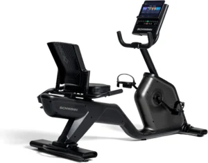 Schwinn 290 recumbent bike, three-quarter view