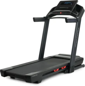 ProForm Carbon TLX treadmill three-quarter studio view showing console and full frame