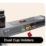 Close-up of Sunny SF-T723030 dual cup holders and console