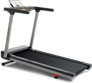 Sunny SF-T723030 treadmill three-quarter studio view, fully assembled