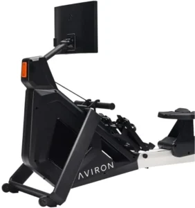 B0CVMWYS2F rowing machine - hero, rear three-quarter angle