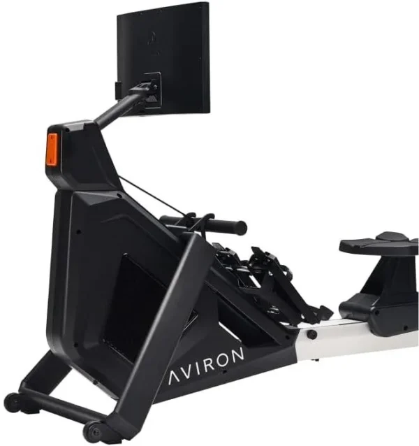 B0CVMWYS2F rowing machine - hero, rear three-quarter angle