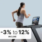 Runner using the NordicTrack Commercial 1750 treadmill on an incline, rear angle