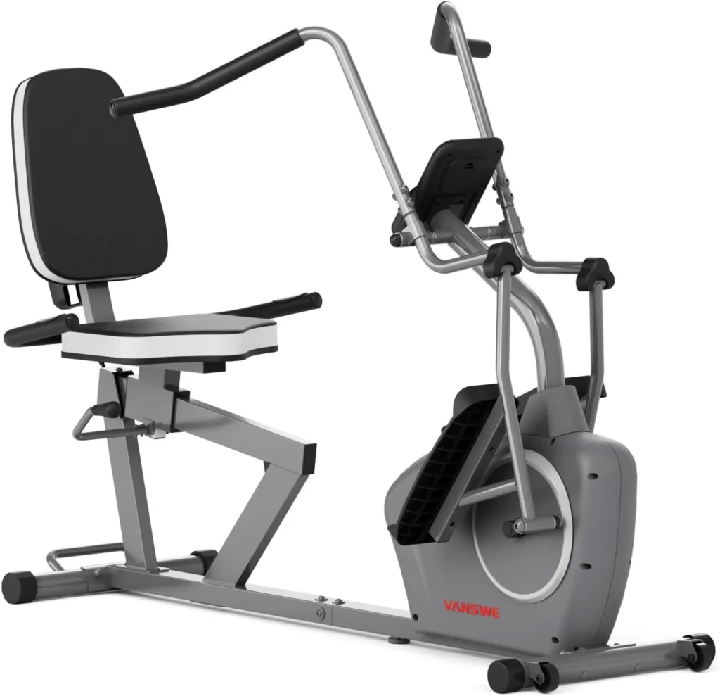 VANSWE Recumbent Elliptical Cross Trainer, 450 lb