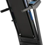 XTERRA TRX1000 treadmill folded upright for storage
