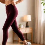 Side profile of a runner on the Jogwell 15 percent auto incline full-deck walking pad