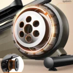 Close-up cutaway of the Niceday elliptical flywheel and silent magnetic resistance system