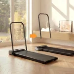 Two WalkingPad Z1R units, one with the handle bar attached, one with it removed for open deck space