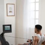 B0GPDG78FK rowing machine - in-use