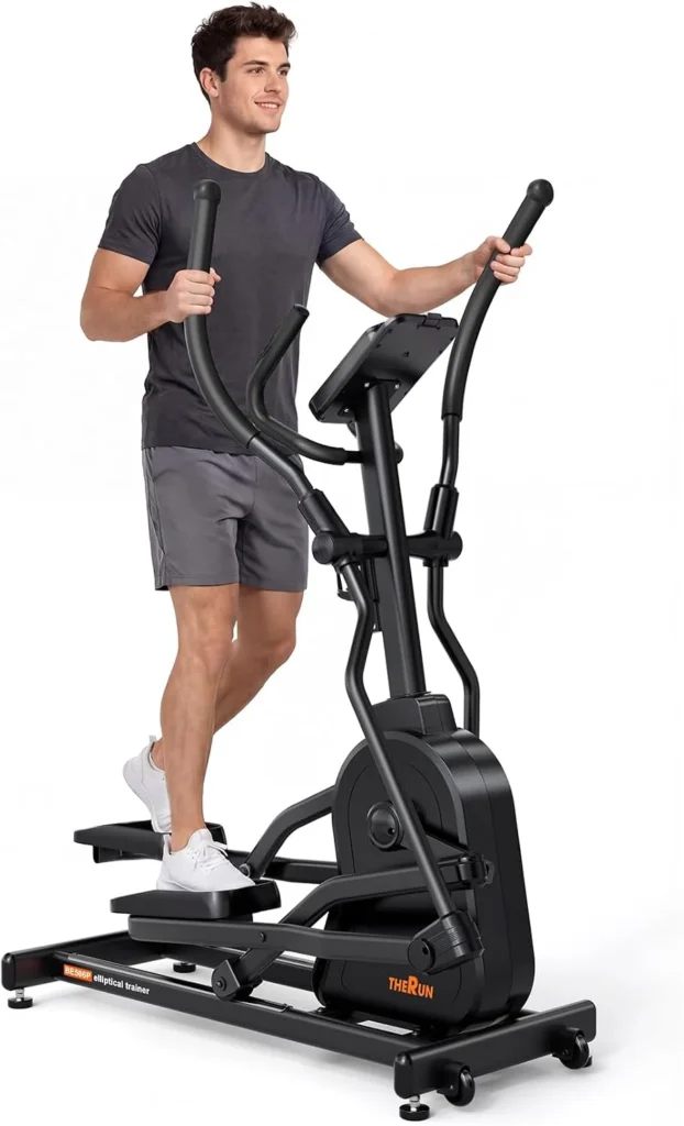 THERUN Electric Elliptical (20 in stride, 18 lb flywheel)