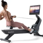 B0GW95RG2Z rowing machine - in-use, full extension
