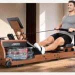 B0H2HNPXTX rowing machine - in-use, full extension