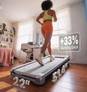 A wider deck built for taller walkers