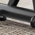 Close-up of the pooboo rower convenient transport wheels