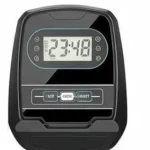 Close-up of the ANCHEER elliptical trainer LCD console display