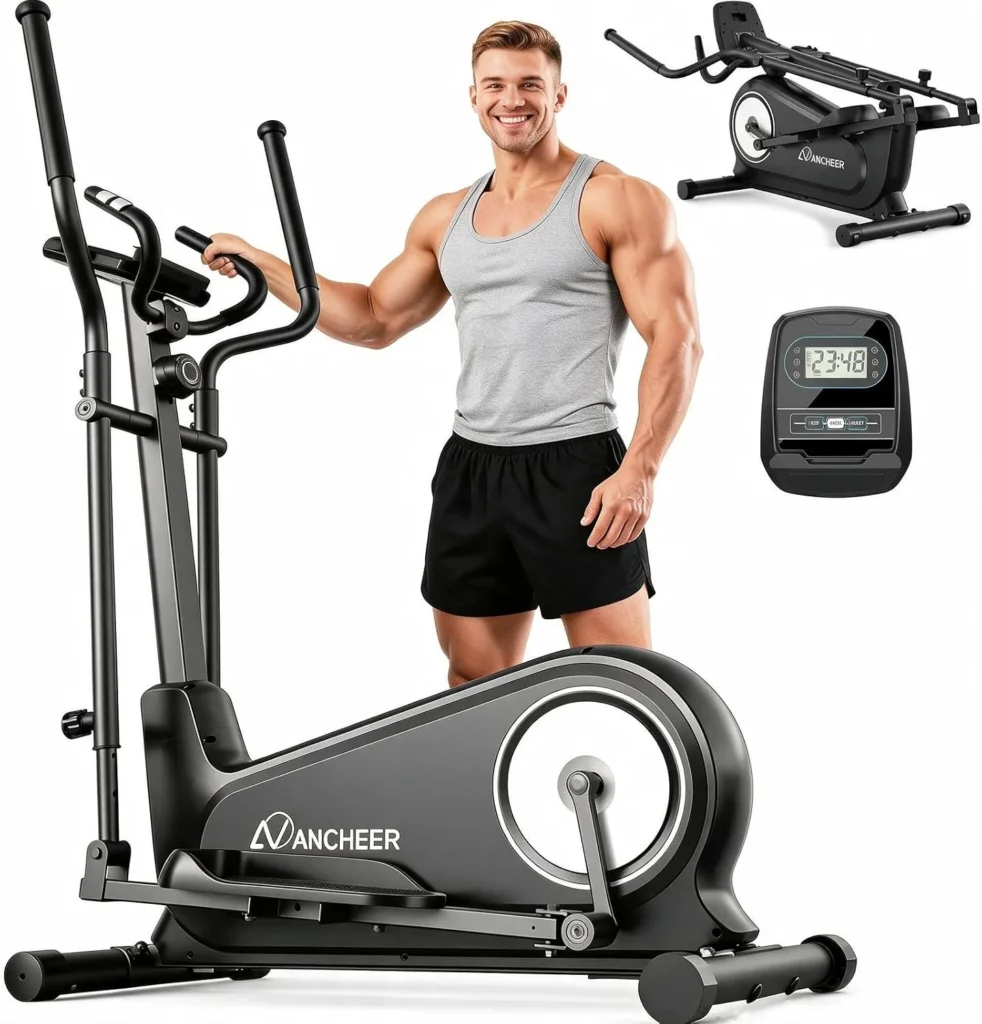 ANCHEER Elliptical Trainer (550 lb capacity)