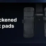 Close-up of the Merach R60N rower thickened foot pads